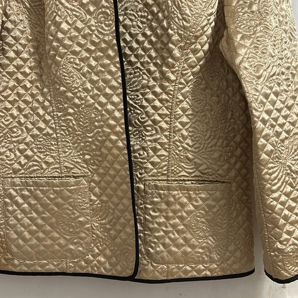 NWT Chico's Women's Quilted Open Front Reversible Blazer Jacket, Snake Print. - Picture 6 of 10
